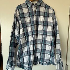 Men's Wrangler Plaid Button-Up Shirt
